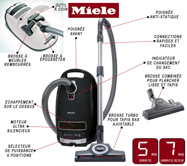 Aspirateur Miele C3 Carpet and Pet